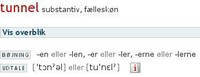 tunnel, udtale