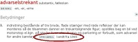 advarselstrakant, kendt fra..