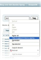 Oprettelse af nøgleordssøgning